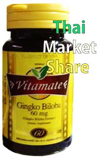 รูปภาพของ Vitamate Gingko Biloba 60mg. 60cap